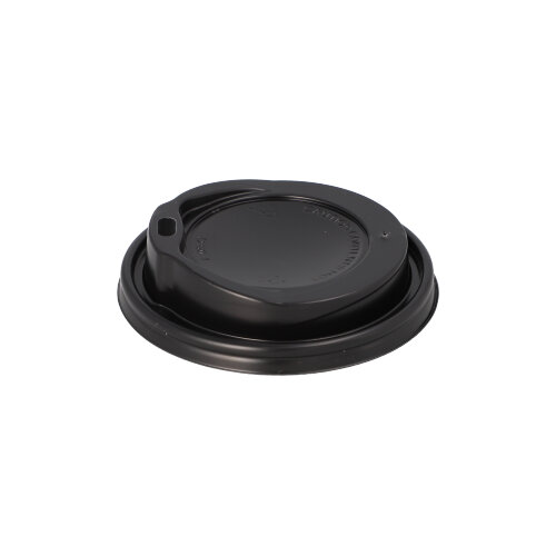 18000 Dom-Deckel, PS "To Go" rund Ø 9 cm · 2,4 cm schwarz