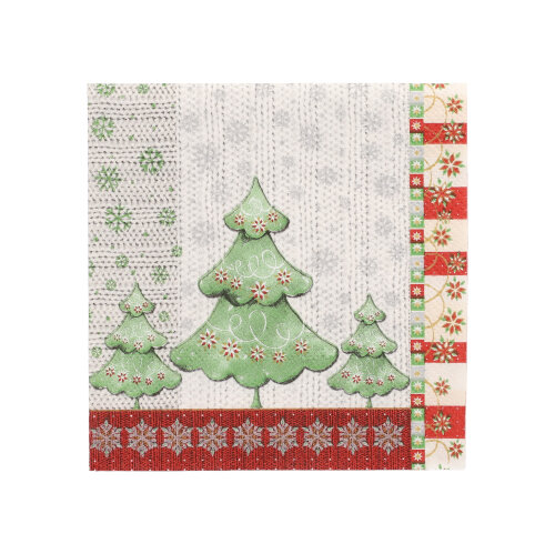41160 Servietten, 3-lagig 1/4-Falz 25 cm x 25 cm "Winter Harmony"