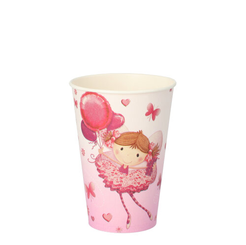 10080 Trinkbecher, Pappe 0,2 l Ø 7 cm · 9,7 cm lila "Little Dancer"