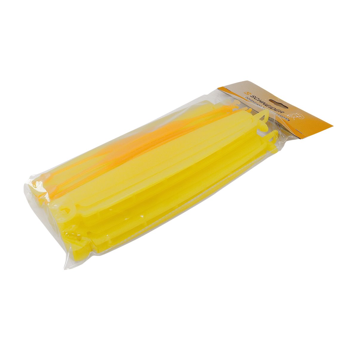 Verschluss-Clip, 285 mm, gelb, mit Griff