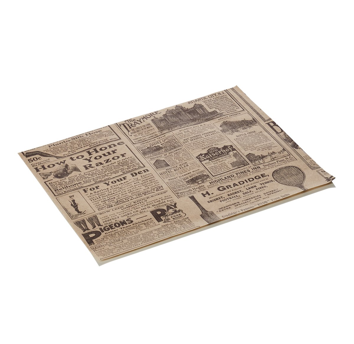 Burgerpapier Times Brown Set WRAP & GO, 25 x 20 cm, Set á 1000 Stück, Fettpapier Burgerpapier Times Brown Set WRAP & GO, 25 x 20 cm, Set á 1000 Stück, Fettpapier