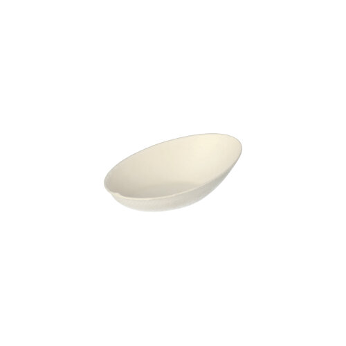 48000 Fingerfood - Schalen, Zuckerrohr "pure" 20 ml 8 cm x 5 cm weiss "Egg"