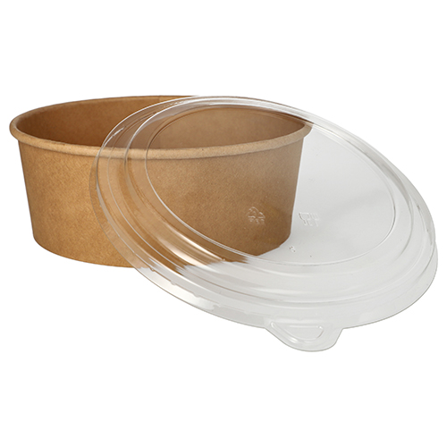 2400 Salatschalen, Pappe rund 1300 ml Ø 18,4 cm · 7 cm braun