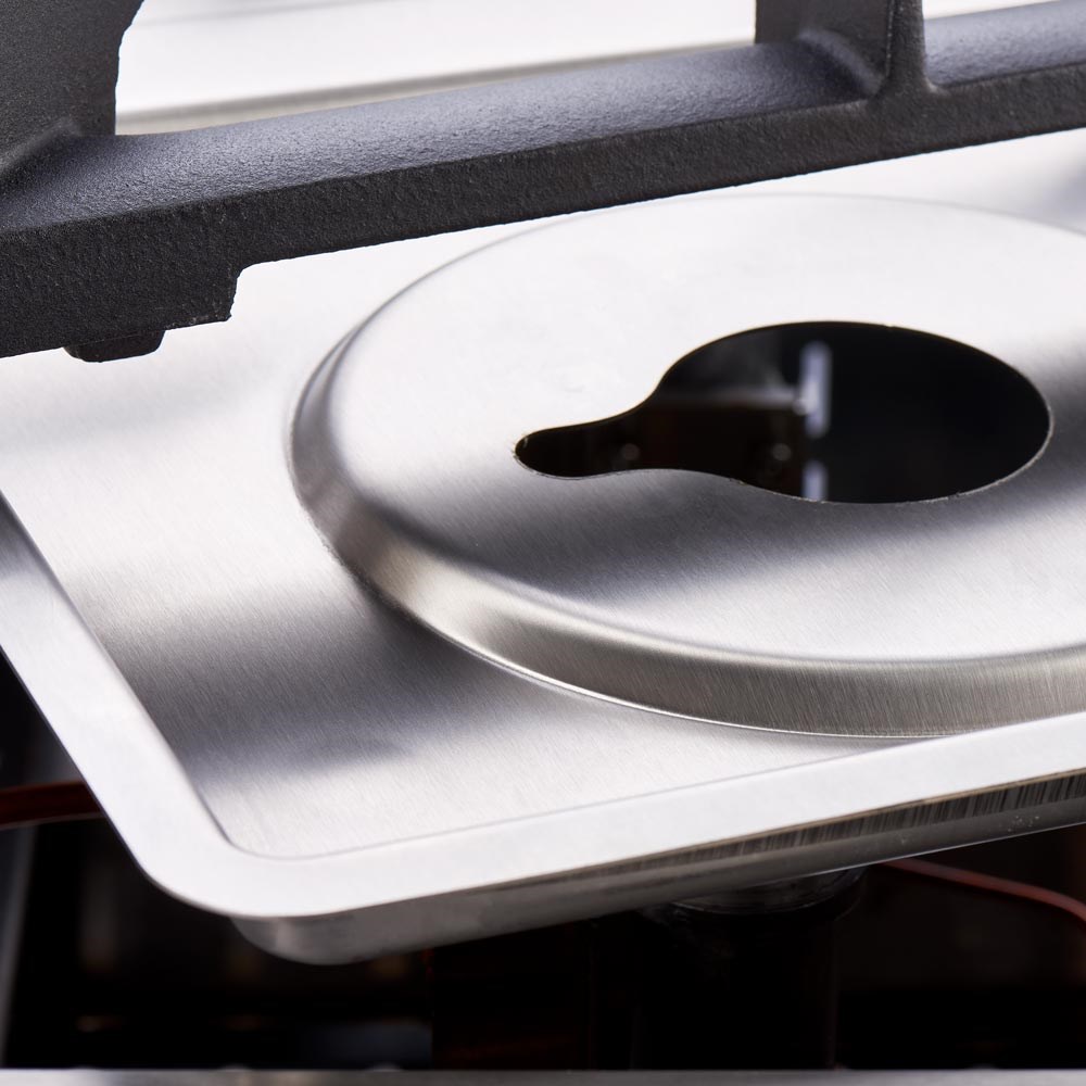 Gas-Kochfeld mit 2 Brennern (3,5 + 7) als Tischgerät, Serie 700ND Gas-Kochfeld mit 6 Brennern (3,5 + 2x5 + 2x7 + 9) als Tischgerät, Serie 700ND