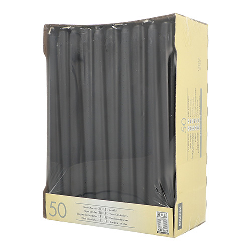 7200 Leuchterkerzen Ø 2,2 cm · 25 cm schwarz