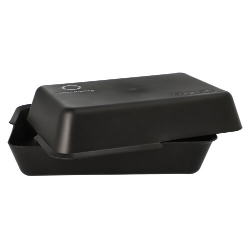 Circulware by Haval Mehrweg-Foodboxen 4,3 cm x 23,4 cm x 15,6 cm schwarz , 2-teilig