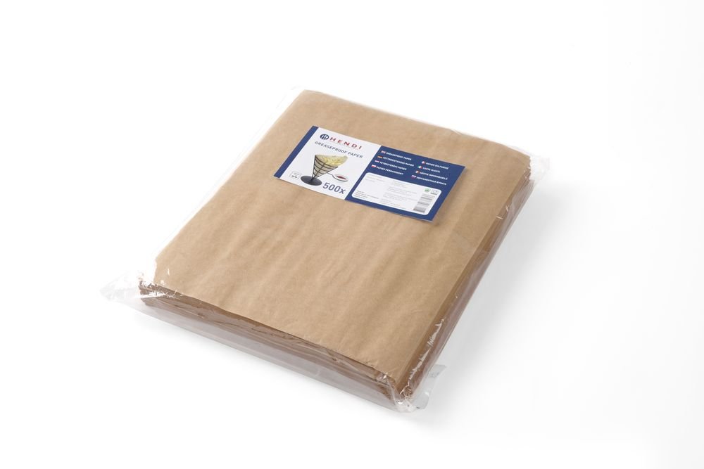 Einschlagpapier, fettdicht, HENDI, Beige, 500 Stk., 200x250mm