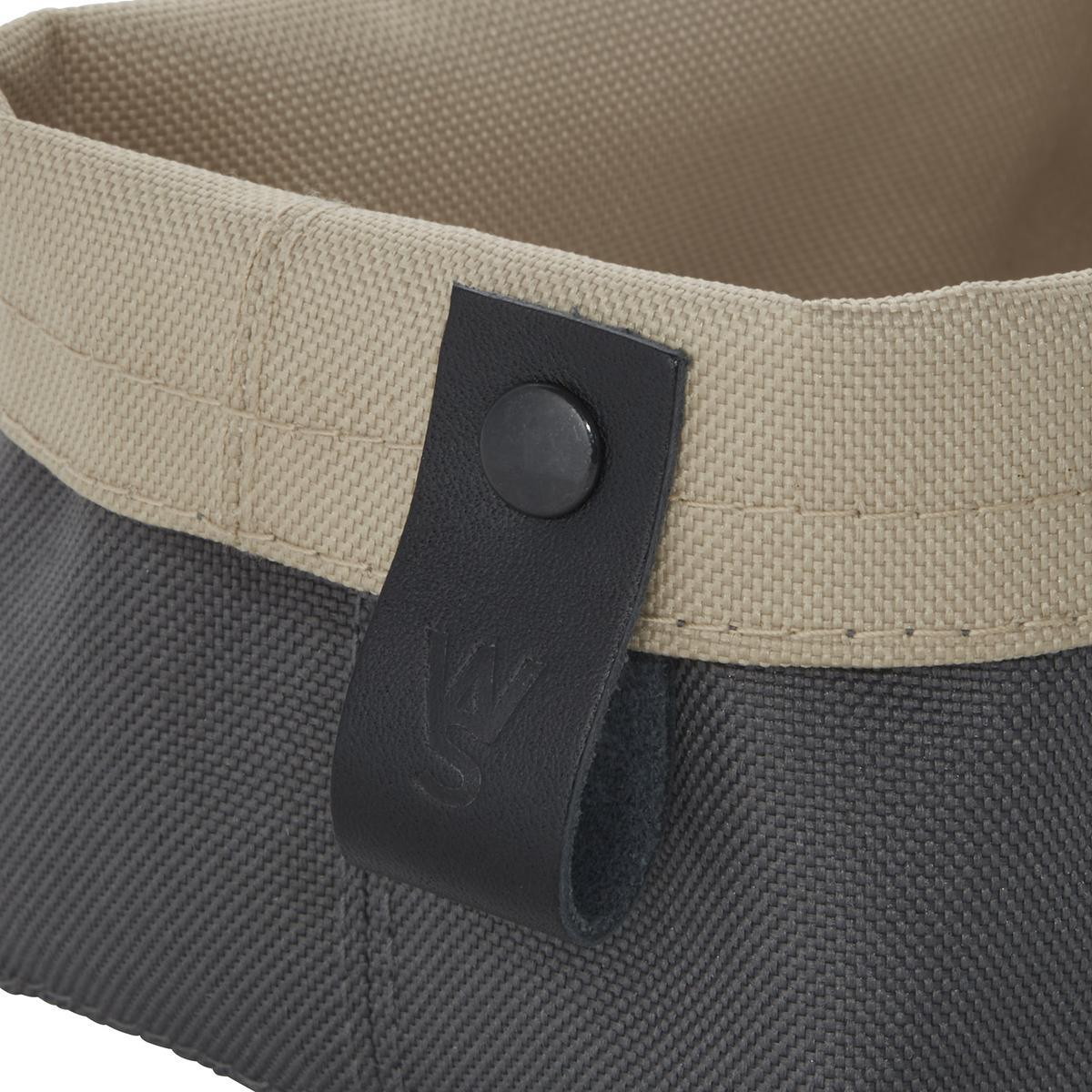 Brottasche FLIP TETRON, 15 x 11 x 8 cm, light grey/light khaki, Tetron