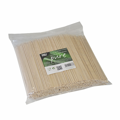 1000 Schaschlikspieße, Holz "pure" Ø 3 mm · 20 cm 420000 Schaschlikspieße, Holz "pure" Ø 3 mm · 20 cm