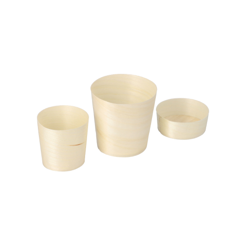 24000 Fingerfood - Schalen, Holz "pure" rund Ø 6 cm · 6 cm