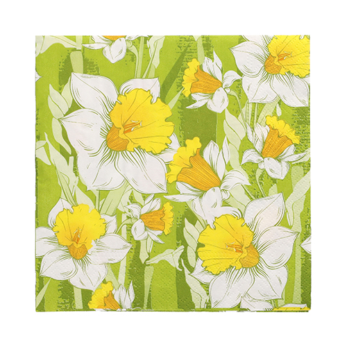 25200 Servietten, 3-lagig 1/4-Falz 33 cm x 33 cm "Narciso"