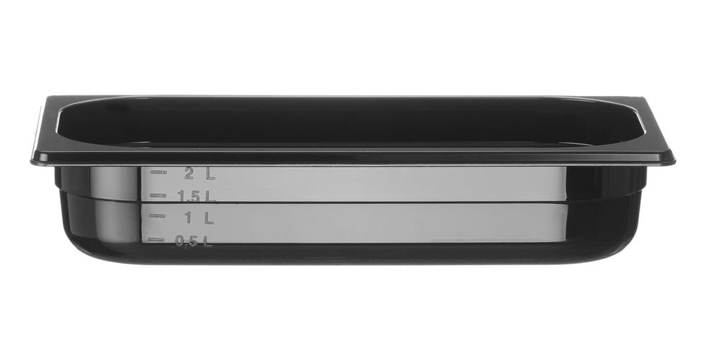 Gastronorm-Behälter 1/3, HENDI, Profi Line, GN 1/3, 2,5L, Schwarz, 325x176x(H)65mm