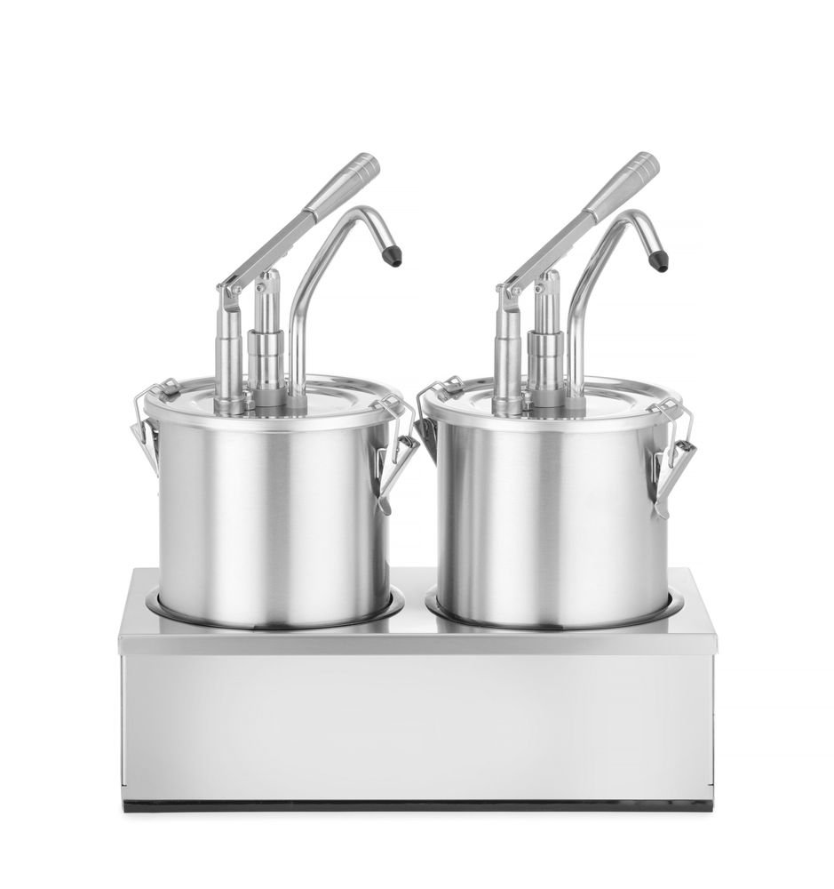 Saucenspender, Edelstahl, Zweier-Set, HENDI, 9L, 400x200x(H)440mm