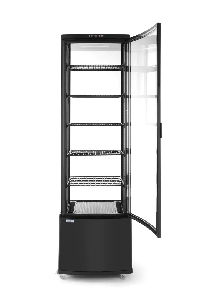 Kühlvitrine 270 Liter, Arktic, Schwarz, 230V/290W, 556x526x(H)1913mm Kühlvitrine 270 Liter, Arktic, Schwarz, 230V/290W, 556x526x(H)1913mm