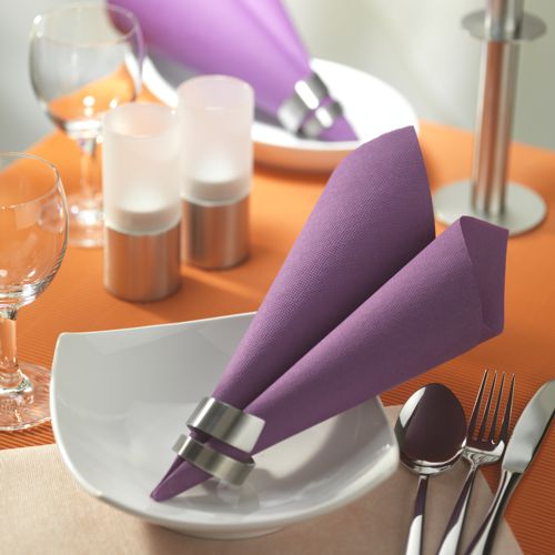 12000 Servietten "ROYAL Collection" 1/4-Falz 40 cm x 40 cm lila