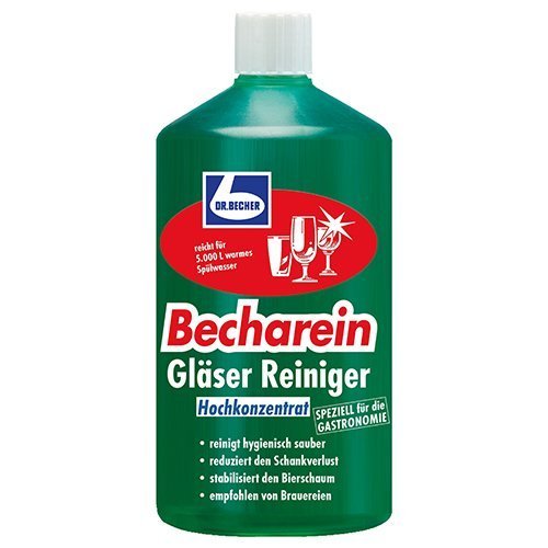6 "Dr. Becher" Becharein Gläser Reiniger 1 l flüssig