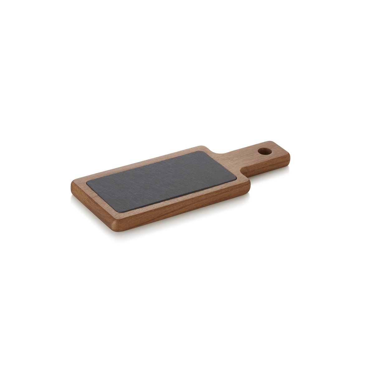 Servierbrett SLATE & SERVE, 30 x 12 x 1,5 cm, Akazienholz, Naturschiefer Servierbrett SLATE & SERVE, 30 x 12 x 1,5 cm, Akazienholz, Naturschiefer