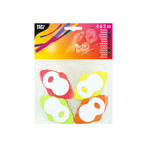 4800 Girlanden, Papier 2 m "Boa - Mini"