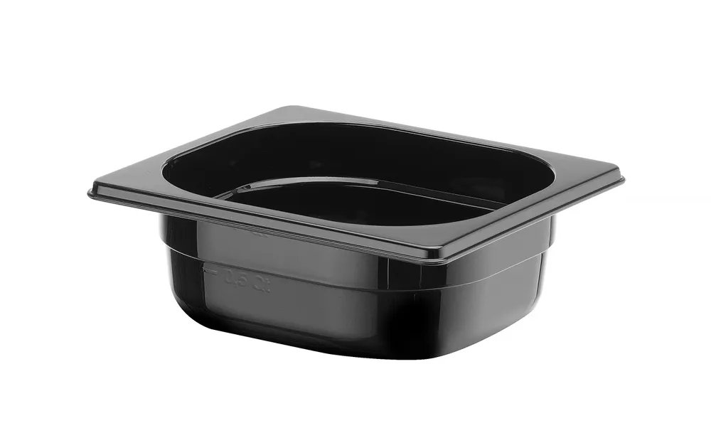 Gastronorm-Behälter 1/6, Profi Line, GN 1/6, 1L, Schwarz, 176x162x(H)65mm