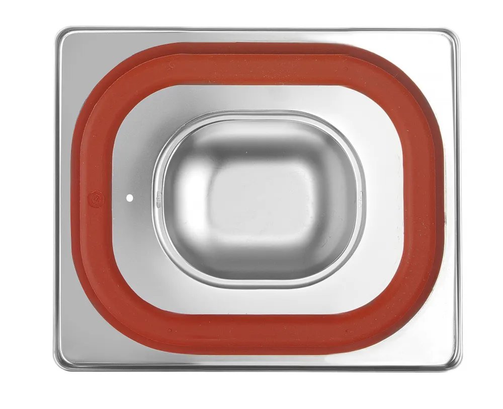 Gastronorm-Deckel mit Silikonrand, Profi Line, GN 1/6, 176x162mm