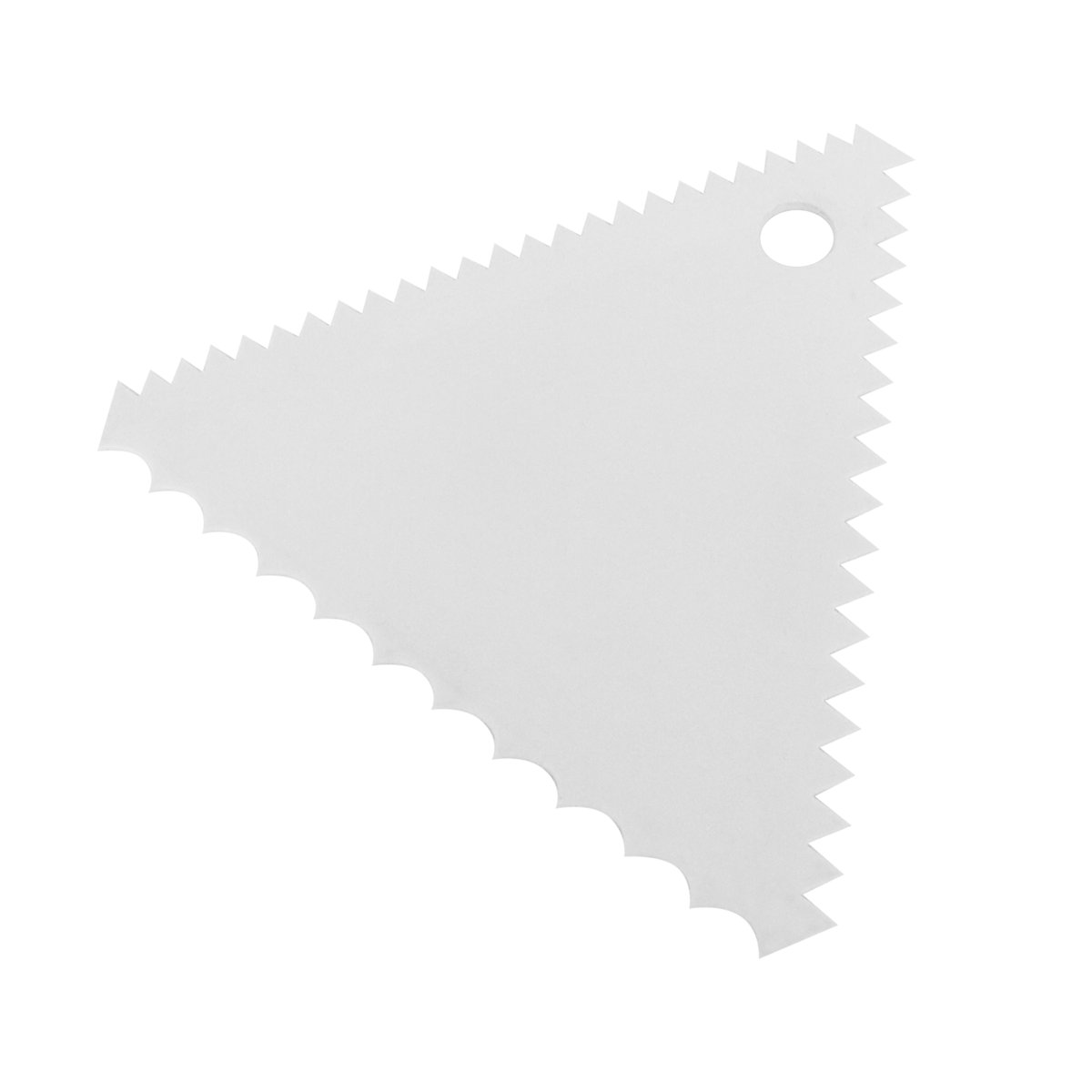 Cremeschaber mit Kamm, 105/105/105 mm