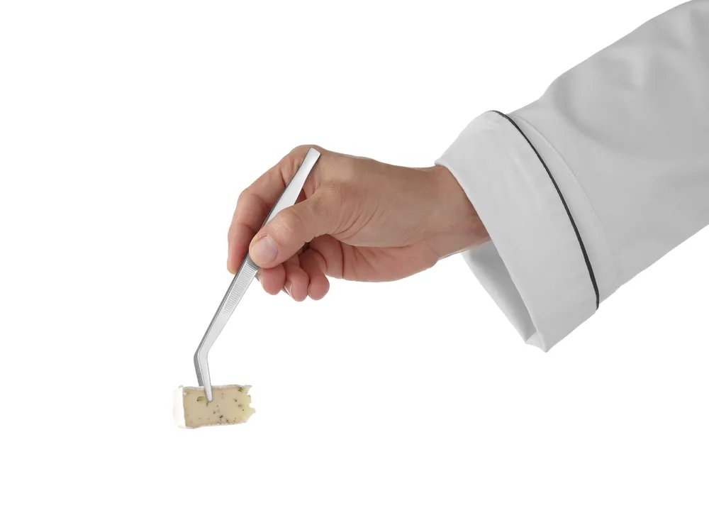 Pinzette, gebogen, (L)160mm