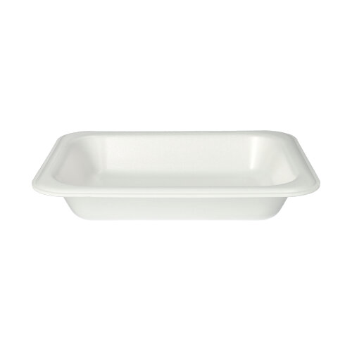 2400 Siegelschalen, XPS 900 ml 4,2 cm x 18,5 cm x 23,5 cm weiss laminiert