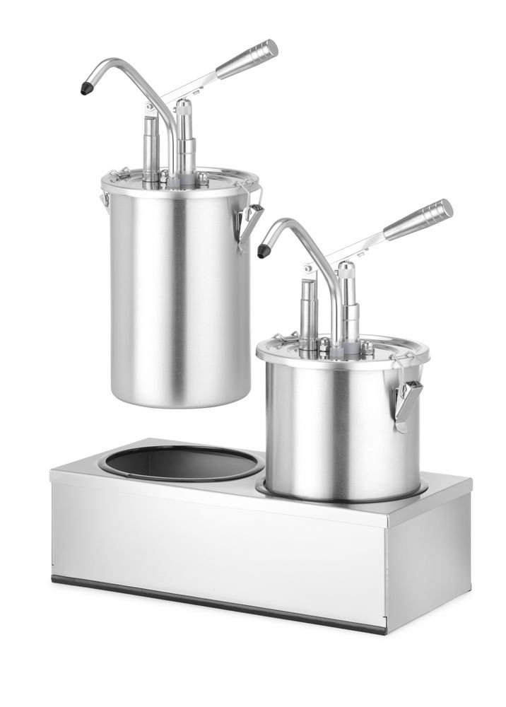 Saucenspender, Edelstahl, Zweier-Set, HENDI, 9L, 400x200x(H)440mm