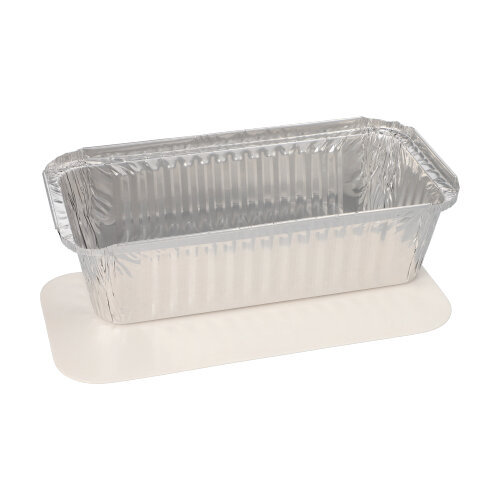 4500 Schalen, Alu + Einlegedeckel, PE-beschichtet eckig 1 l 5,4 cm x 11 cm x 21,3 cm