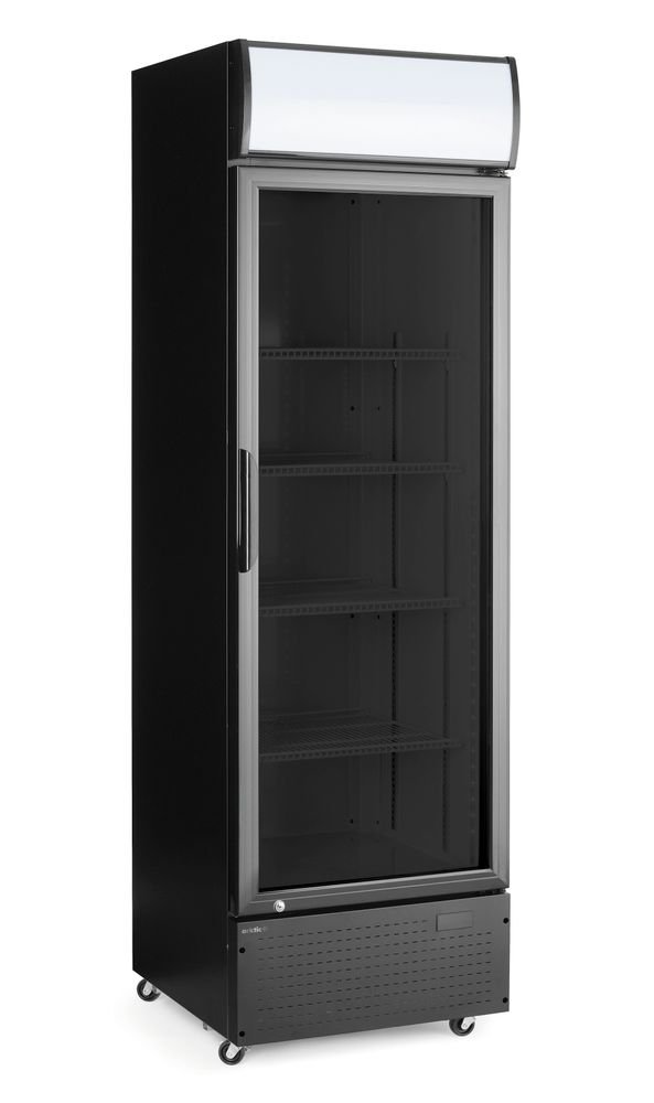 Eintüriger Kühlschrank mit hinterer Bar und hinterleuchteter Blende, , Arktic, 254L, Schwarz, 220-240V/250W, 578x605x(H)1980mm