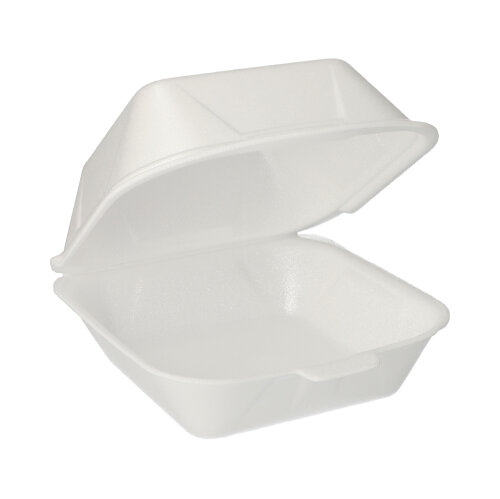 4500 Hamburger-Boxen mit Klappdeckel, XPS 8 cm x 14,5 cm x 15,5 cm weiss