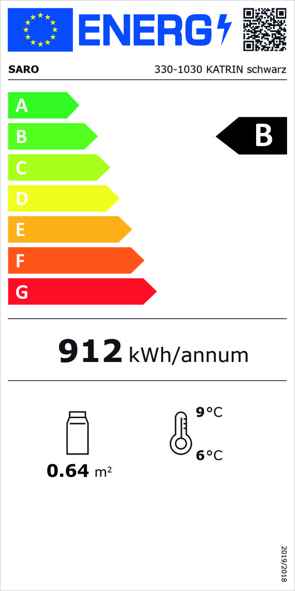 Kühlvitrine100Liter,ModellKATRINschwarz