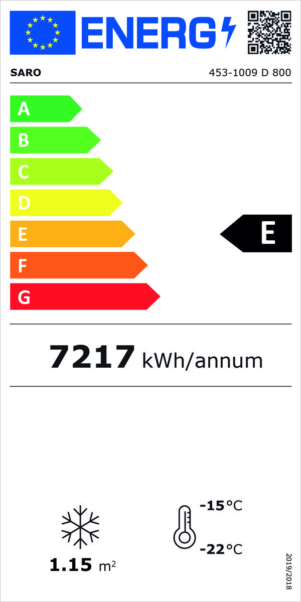 Tiefkühlschrankmit2Glastüren,ModellD800-weiß