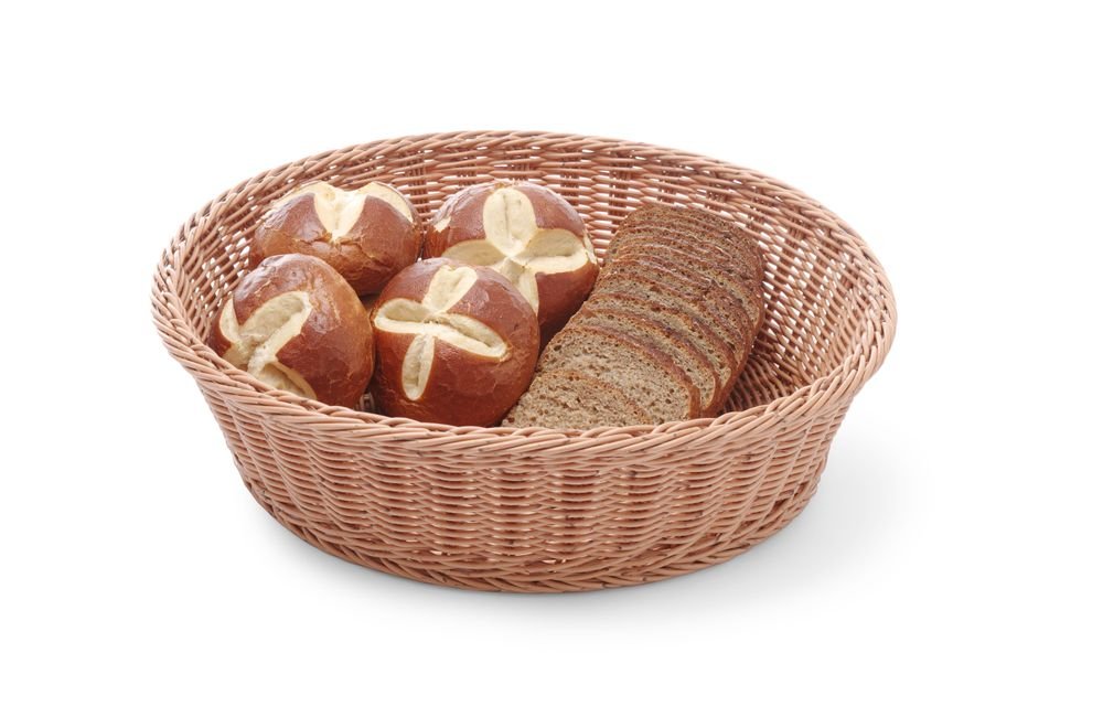 Brotkorb, rund, HENDI, Beige, ⌀400x(H)90mm Brotkorb, rund, Braun, ⌀400x(H)90mm