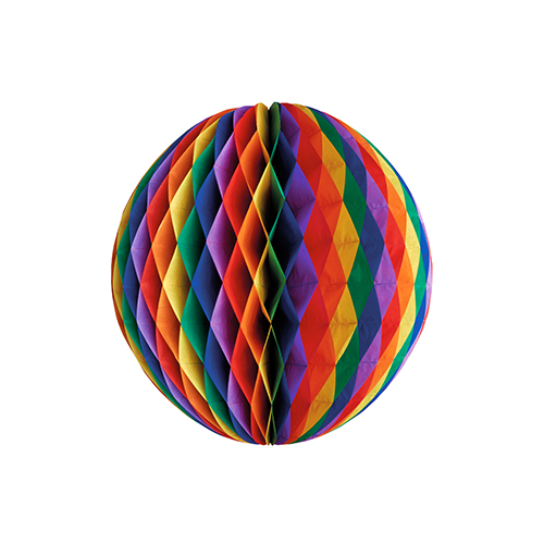 960 Wabenball Ø 30 cm "Rainbow" schwer entflammbar