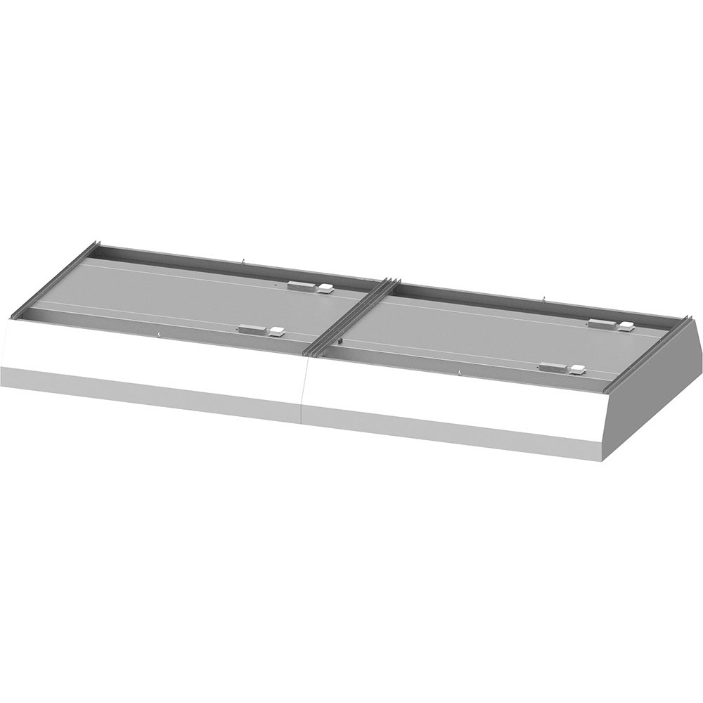 Deckenhaube "Basic Line", Trapezform 5000 mm x 2000 mm mit Flammschutzfilter Typ B