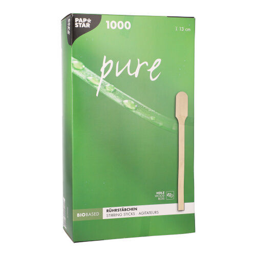 1000 Rührstäbchen, Holz "pure" 13 cm 330000 Rührstäbchen, Holz "pure" 13 cm