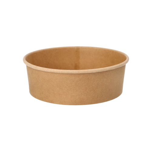 3000 Salatschalen, Pappe rund 500 ml Ø 15 cm · 4,6 cm braun