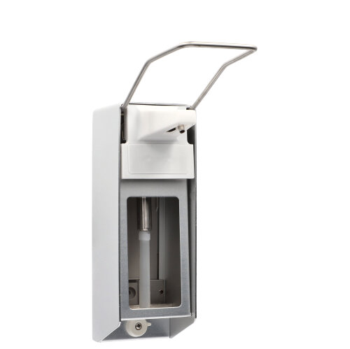 170 Wandspender 27,5 cm x 8,5 cm x 23 cm "Aluminium" 500 ml, Langarmhebel + Verschlussblende