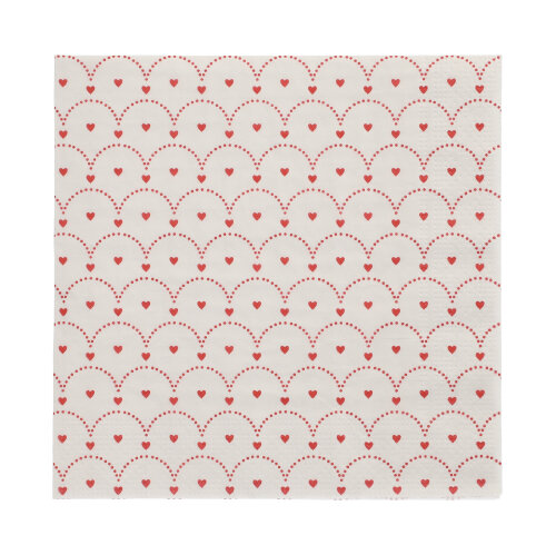 20 Servietten, 3-lagig 1/4-Falz 33 cm x 33 cm ! "Hjärtan" 21600 Servietten, 3-lagig 1/4-Falz 33 cm x 33 cm ! "Hjärtan"