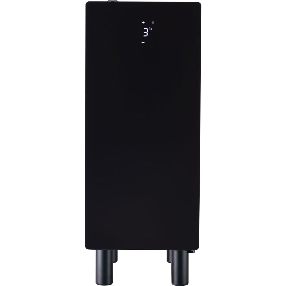 Milchkühlschrank, schwarz, mit Temperaturanzeige, 240x470x610 mm (BxTxH), 0,065 kW