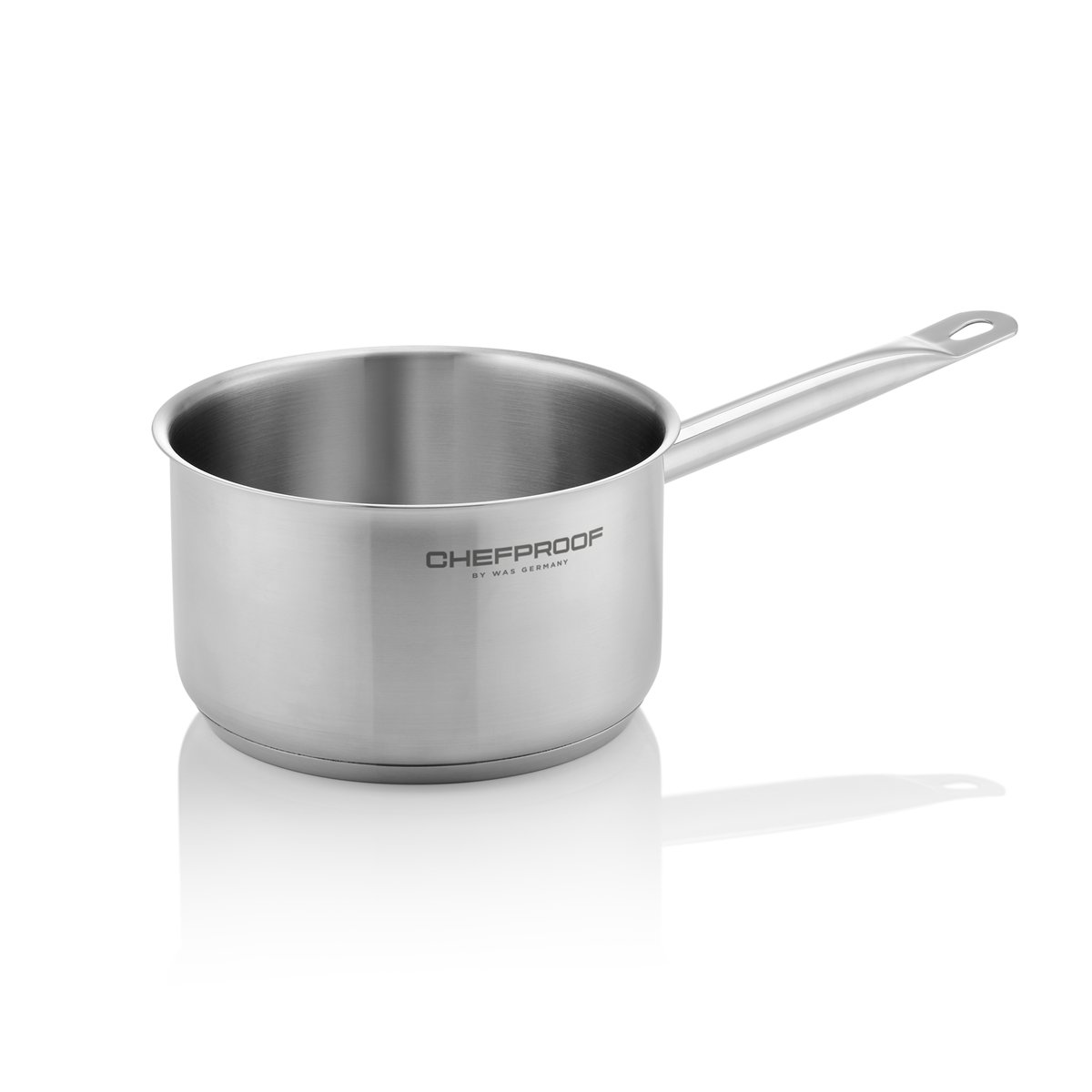 Stielkasserolle CHEFPROOF, Ø 24 cm, 5 ltr., Chromnickelstahl
