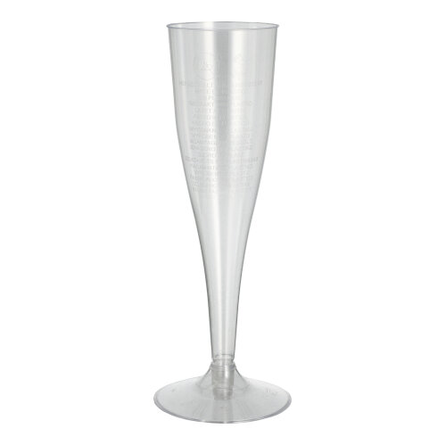 Stiel-Gläser für Sekt, PS 0,1 l Ø 5 cm · 17,5 cm glasklar Stiel-Gläser für Sekt, PS 0,1 l Ø 5 cm · 17,5 cm glasklar
