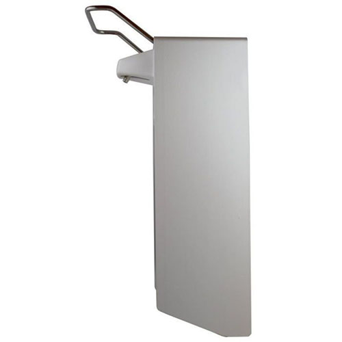 160 Wandspender 28,5 cm x 9,5 cm x 16 cm "Aluminium" 1000 ml, Kurzarmhebel + Verschlussblende
