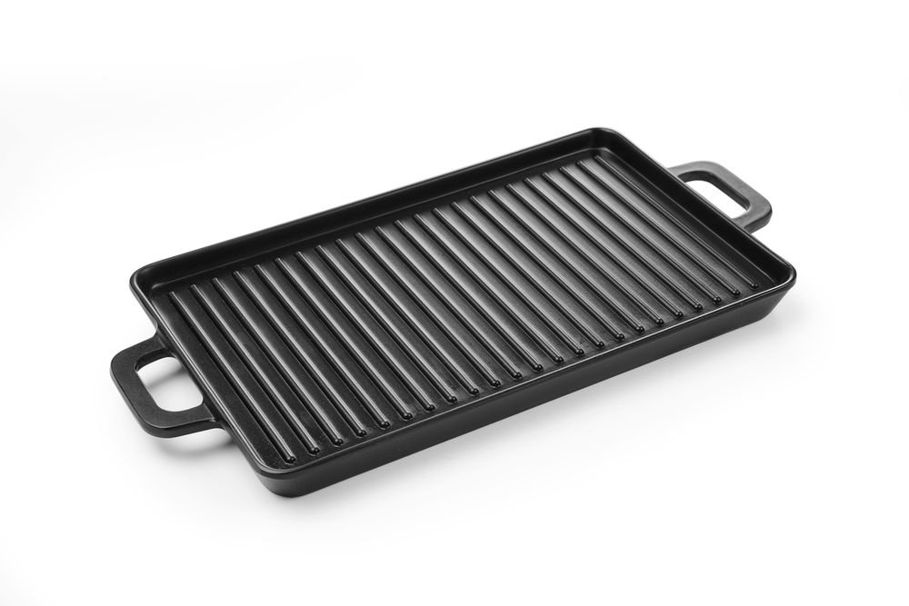 Miniatur-Grillplatte, HENDI, Schwarz, 320x162x(H)20mm