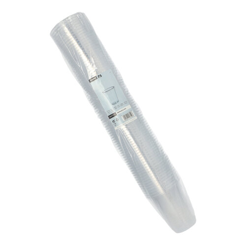 1200 Trinkbecher, PS 0,3 l Ø 9,5 cm · 11 cm klar mit Schaumrand 21600 Trinkbecher, PS 0,3 l Ø 9,5 cm · 11 cm klar mit Schaumrand