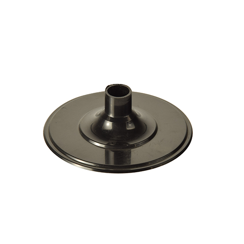 12000 Unterteile für Stiel-Gläser, PS rund Ø 6,55 cm · 2,05 cm schwarz