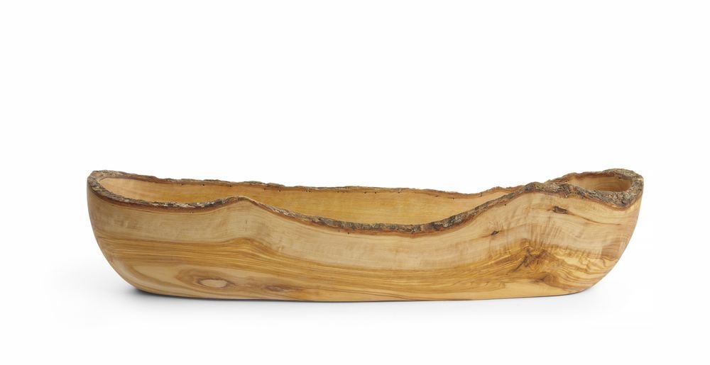Schüssel aus Olivenholz, lang, HENDI, 400x90x(H)80mm