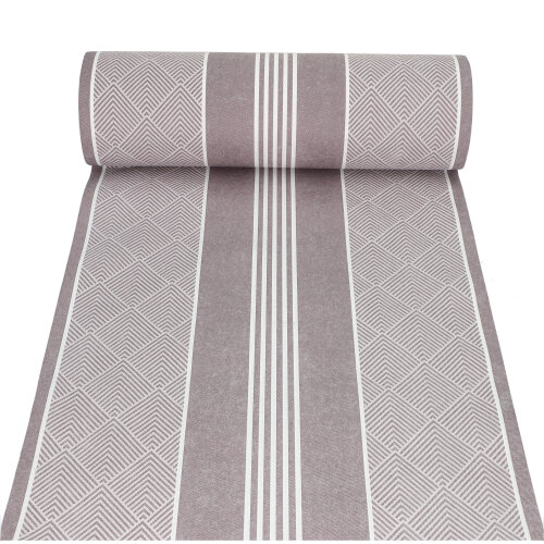 112 Tischläufer, stoffähnlich, PV-Tissue Mix "ROYAL Collection" 24 m x 40 cm braun "Elegance"