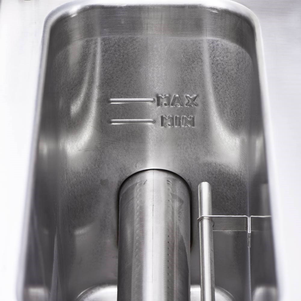 Gas Fritteuse, 2x 7 Liter Doppelbecken, Serie 700 ND, 40 x 70 x 85 cm